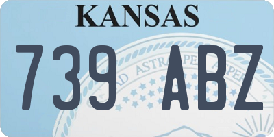 KS license plate 739ABZ