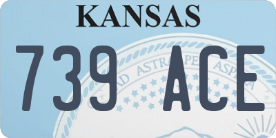 KS license plate 739ACE