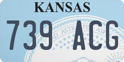 KS license plate 739ACG