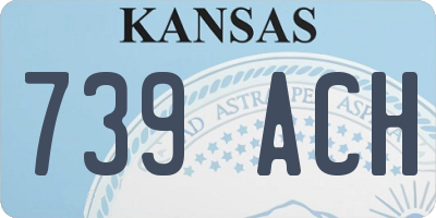 KS license plate 739ACH