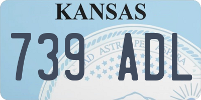 KS license plate 739ADL