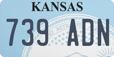 KS license plate 739ADN