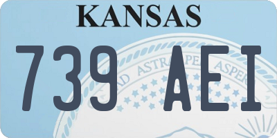 KS license plate 739AEI