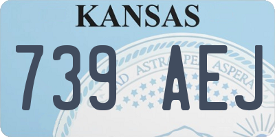 KS license plate 739AEJ