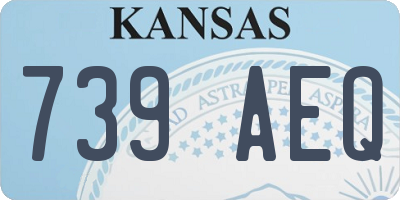 KS license plate 739AEQ