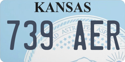 KS license plate 739AER
