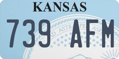 KS license plate 739AFM