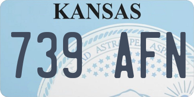 KS license plate 739AFN