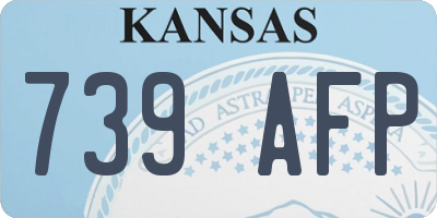 KS license plate 739AFP