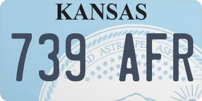 KS license plate 739AFR