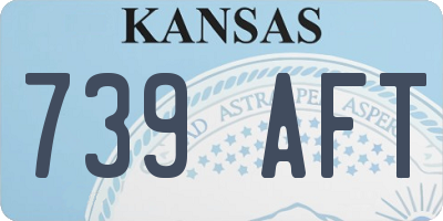 KS license plate 739AFT