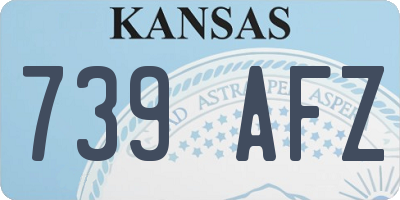 KS license plate 739AFZ