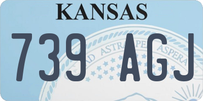 KS license plate 739AGJ
