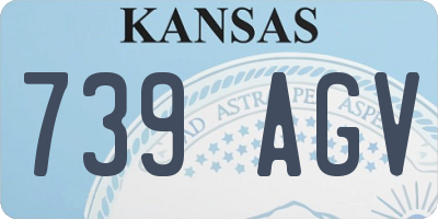 KS license plate 739AGV