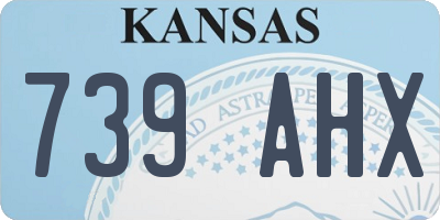 KS license plate 739AHX