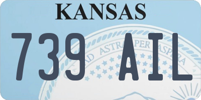 KS license plate 739AIL