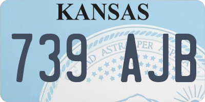 KS license plate 739AJB