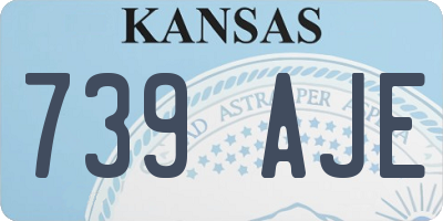 KS license plate 739AJE