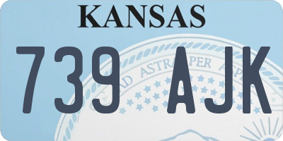 KS license plate 739AJK