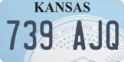 KS license plate 739AJQ