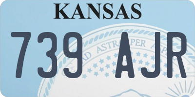 KS license plate 739AJR