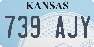 KS license plate 739AJY
