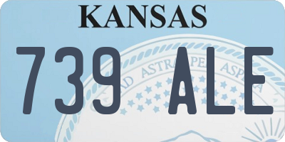 KS license plate 739ALE
