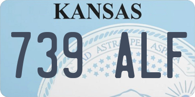 KS license plate 739ALF