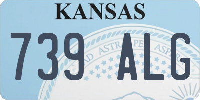 KS license plate 739ALG