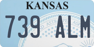KS license plate 739ALM