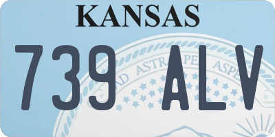 KS license plate 739ALV