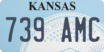 KS license plate 739AMC