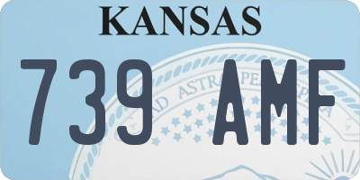 KS license plate 739AMF