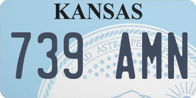 KS license plate 739AMN