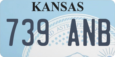 KS license plate 739ANB