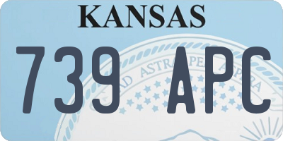 KS license plate 739APC