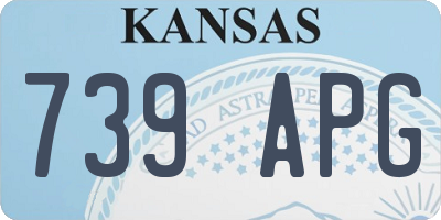 KS license plate 739APG