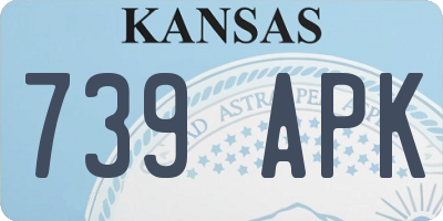 KS license plate 739APK