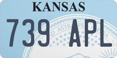 KS license plate 739APL