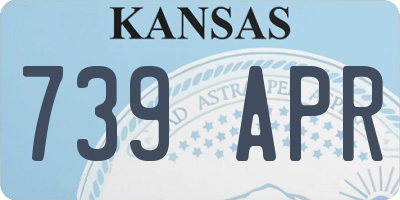 KS license plate 739APR