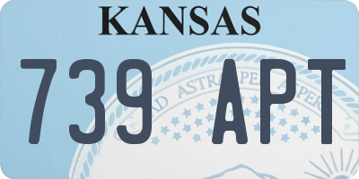 KS license plate 739APT