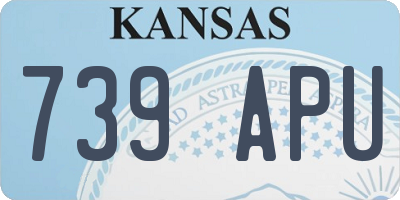KS license plate 739APU