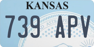 KS license plate 739APV
