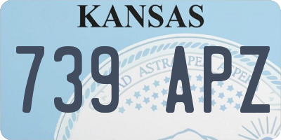 KS license plate 739APZ