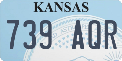 KS license plate 739AQR