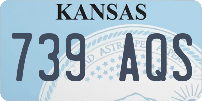 KS license plate 739AQS