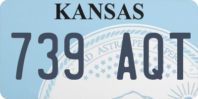 KS license plate 739AQT