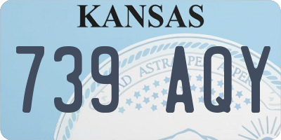 KS license plate 739AQY