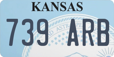 KS license plate 739ARB