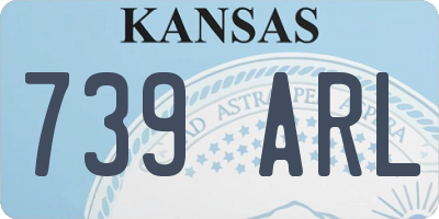 KS license plate 739ARL